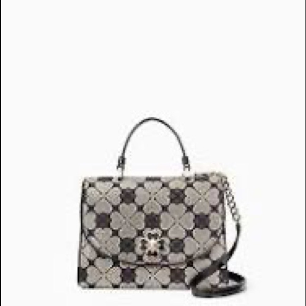 Odette Jacquard small top handle satchel